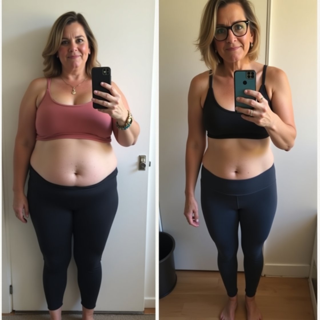 Before/after: Lauren T. transformation with LipoVive